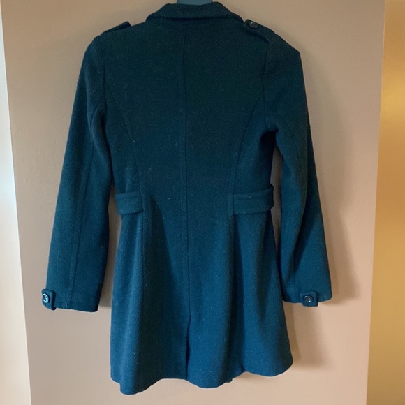 Ricki’s ladies black double breasted wool/polyester blend winter coat. - Picture 2 of 8